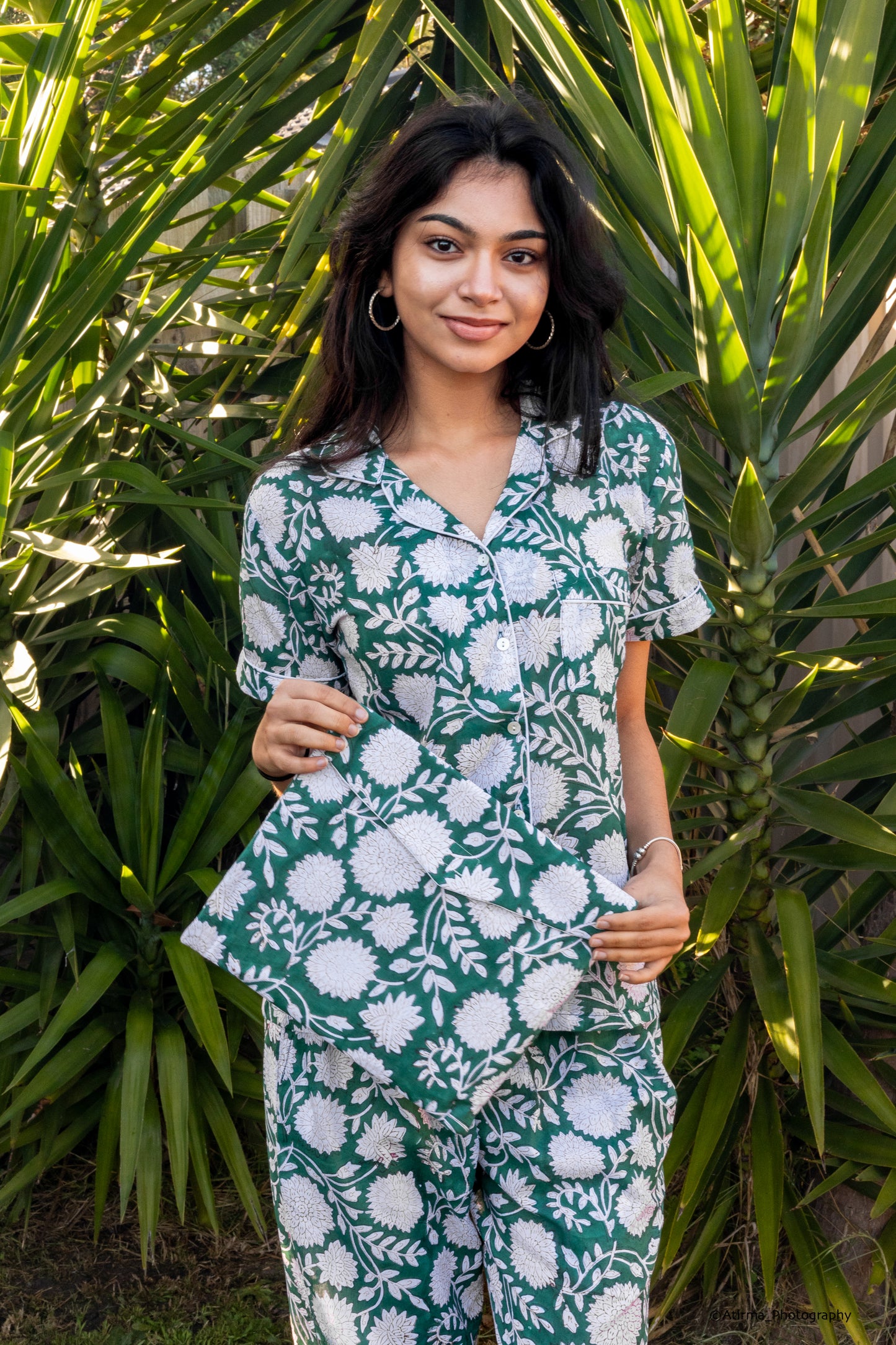 Harini | Sea Green Pyjama Set