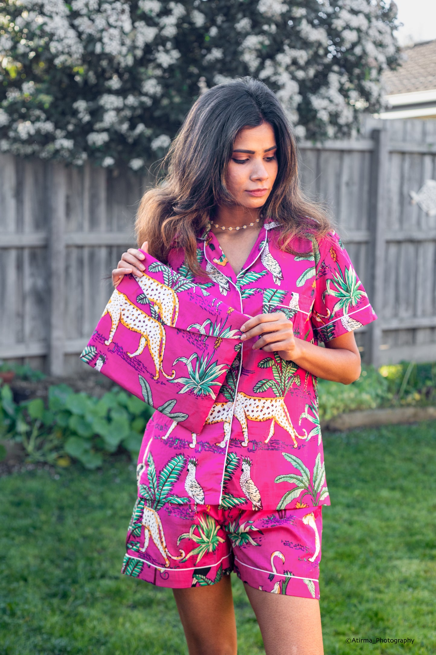 Hot Pink Jungle | Pyjama Set
