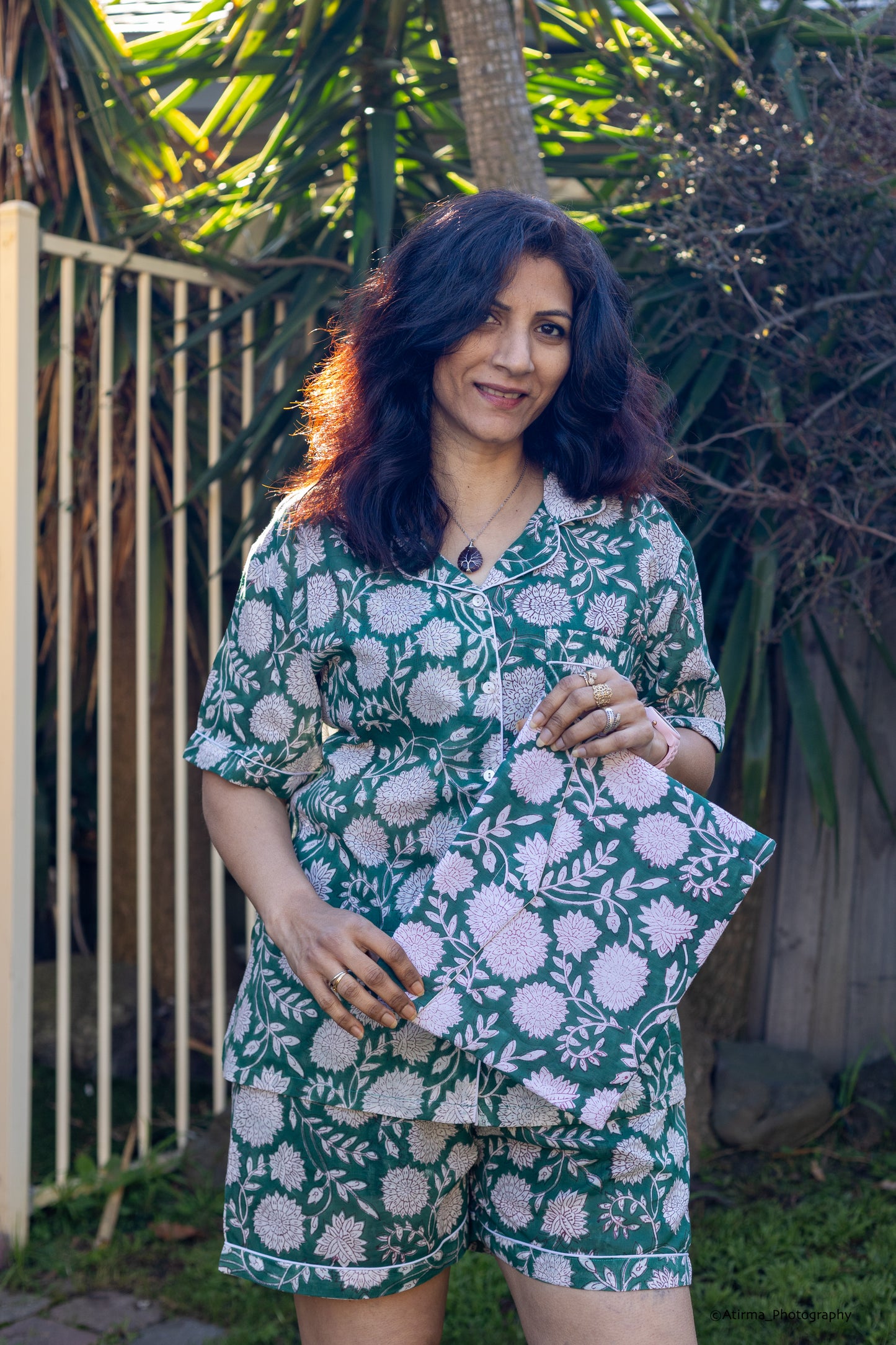 Harini | Sea Green Pyjama Set