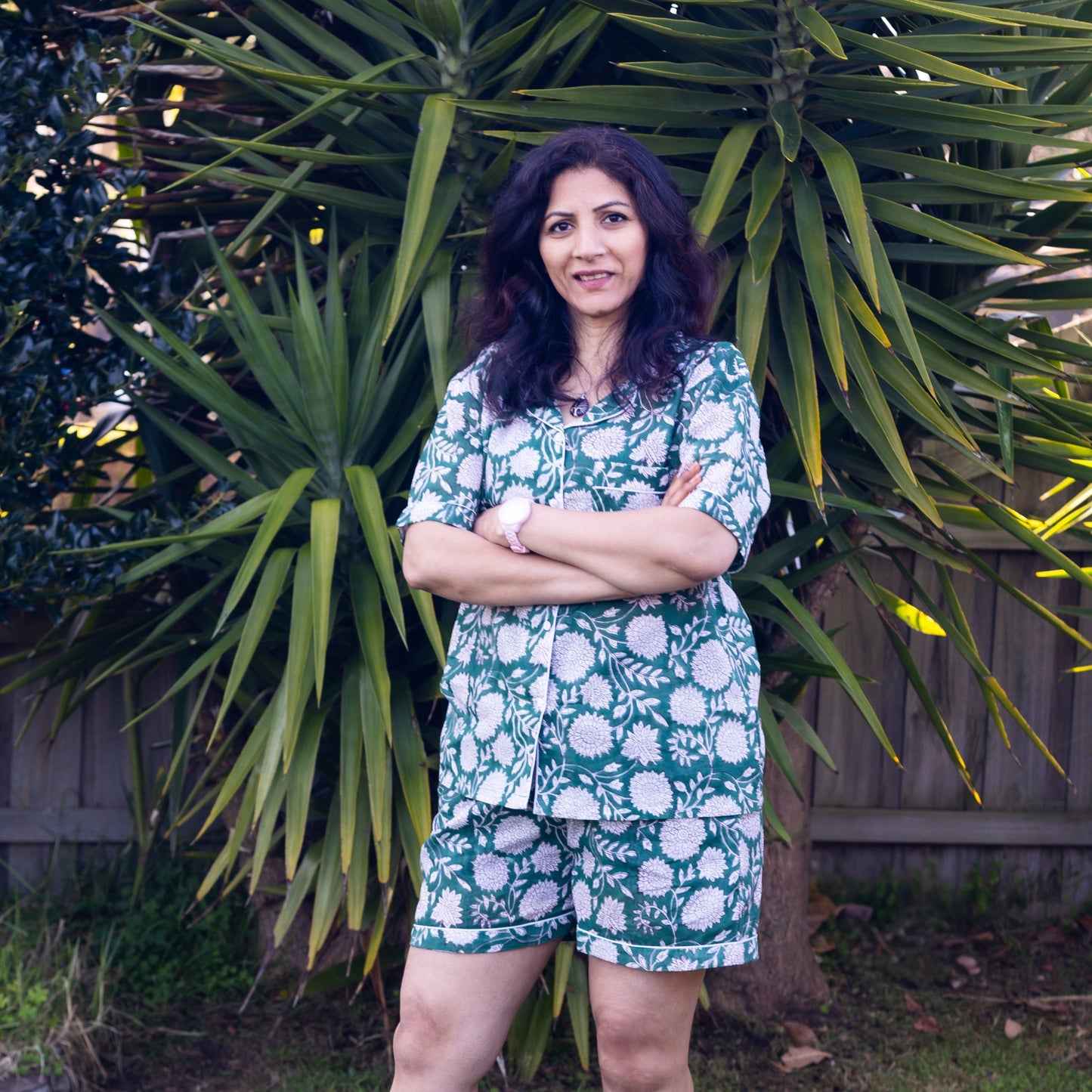 Harini | Sea Green Pyjama Set