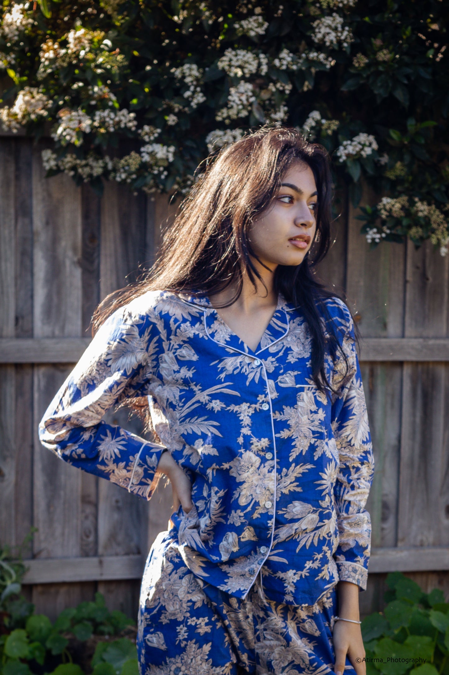 Neera | Royal Blue Pyjama Set