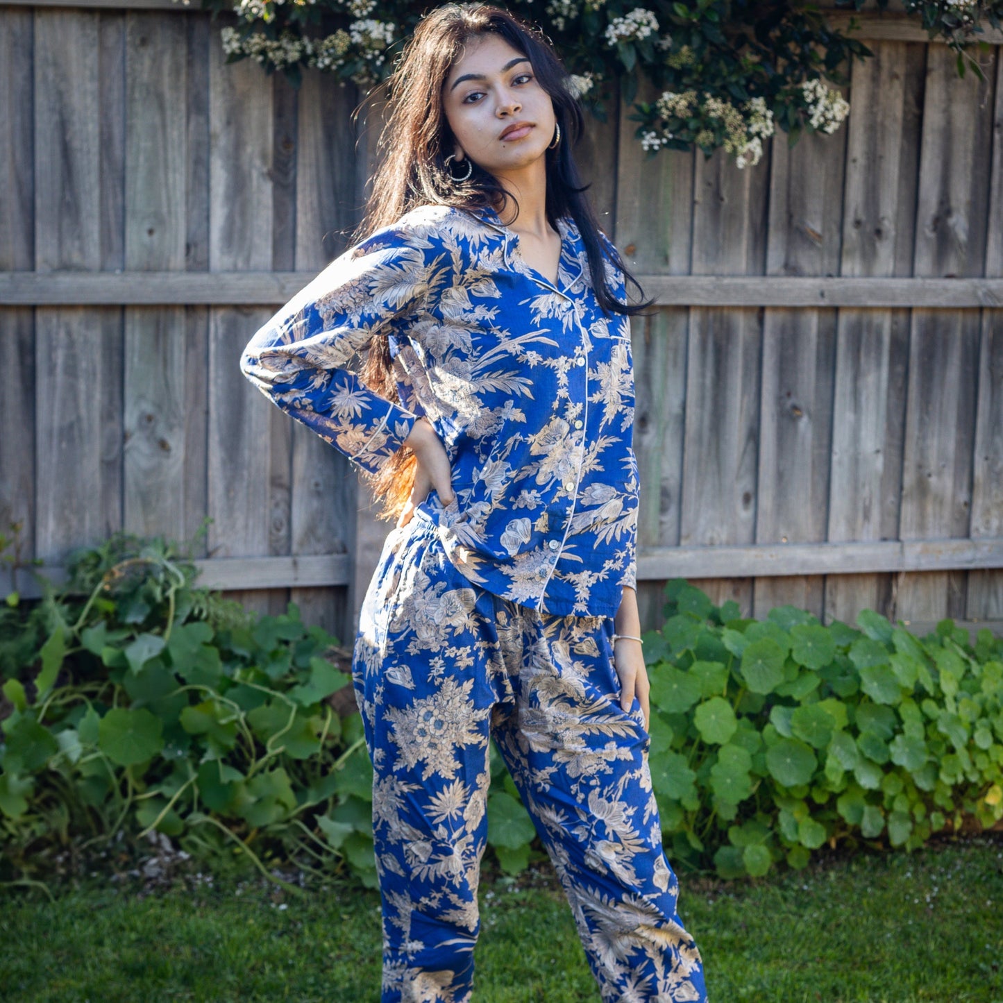 Neera | Royal Blue Pyjama Set