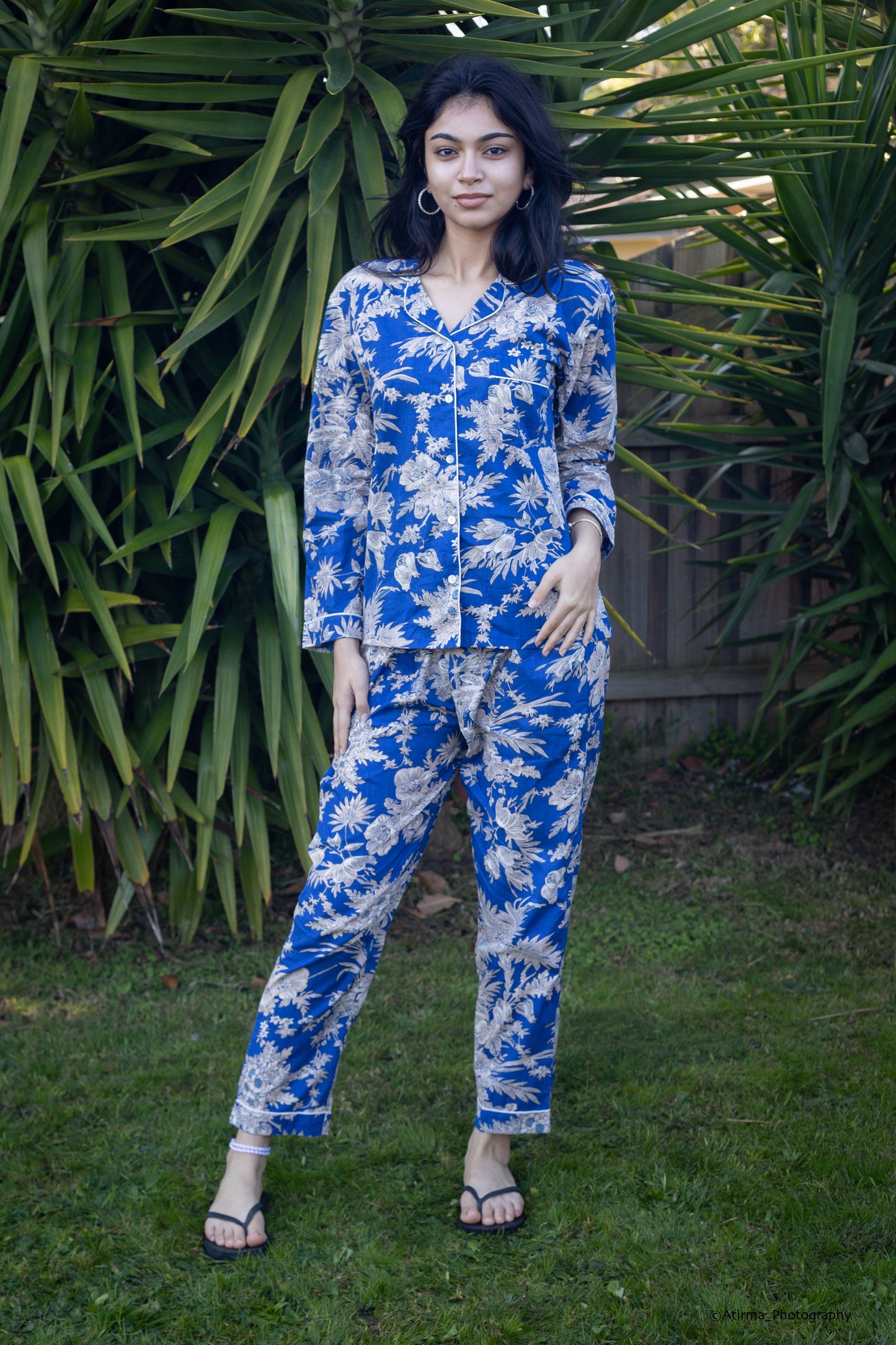 Neera | Royal Blue Pyjama Set
