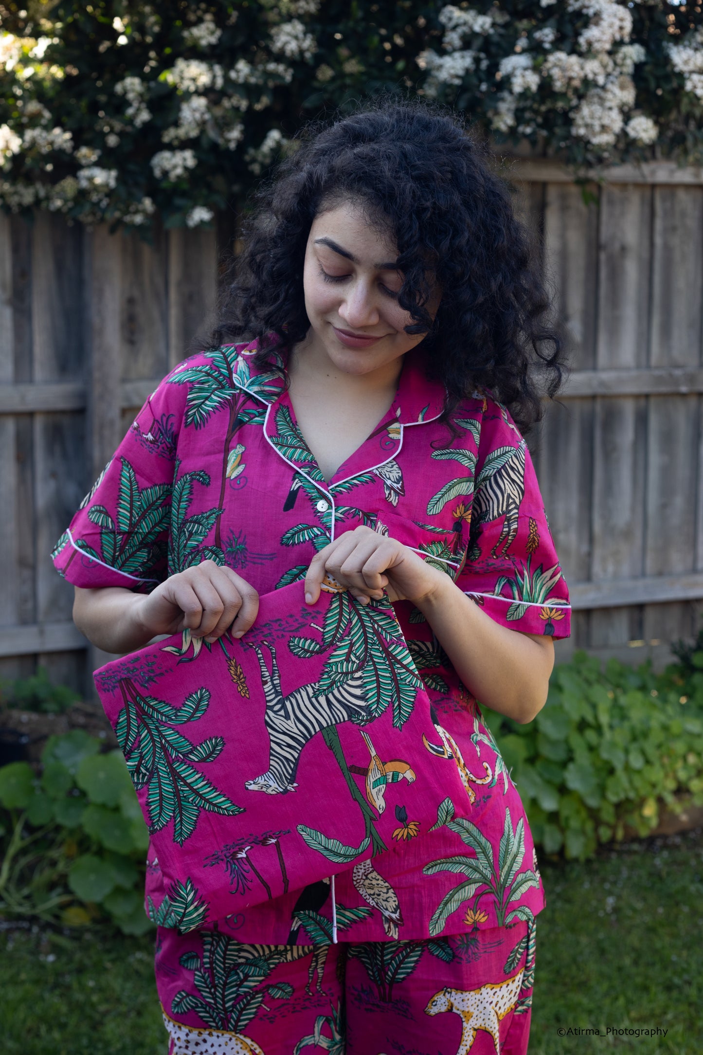 Hot Pink Jungle | Pyjama Set