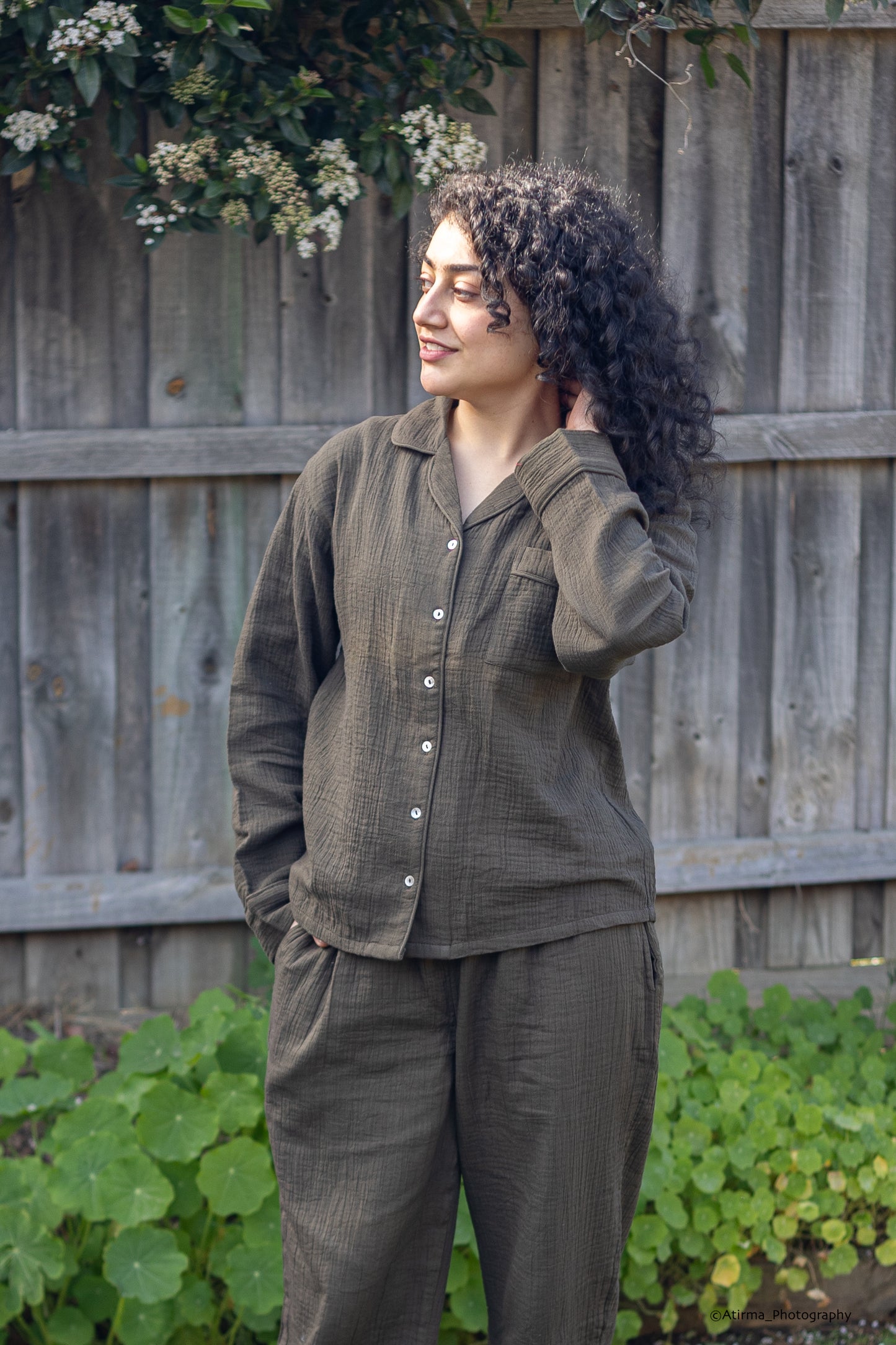 Olive | Solid colour PJ set