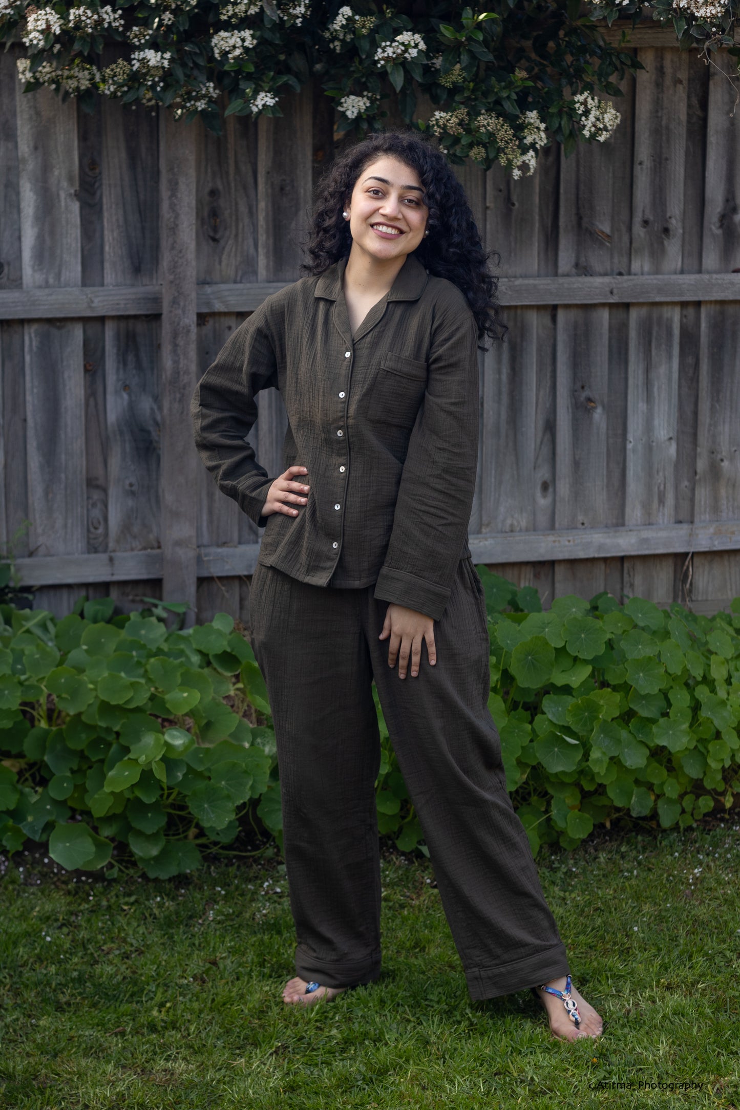 Olive | Solid colour PJ set