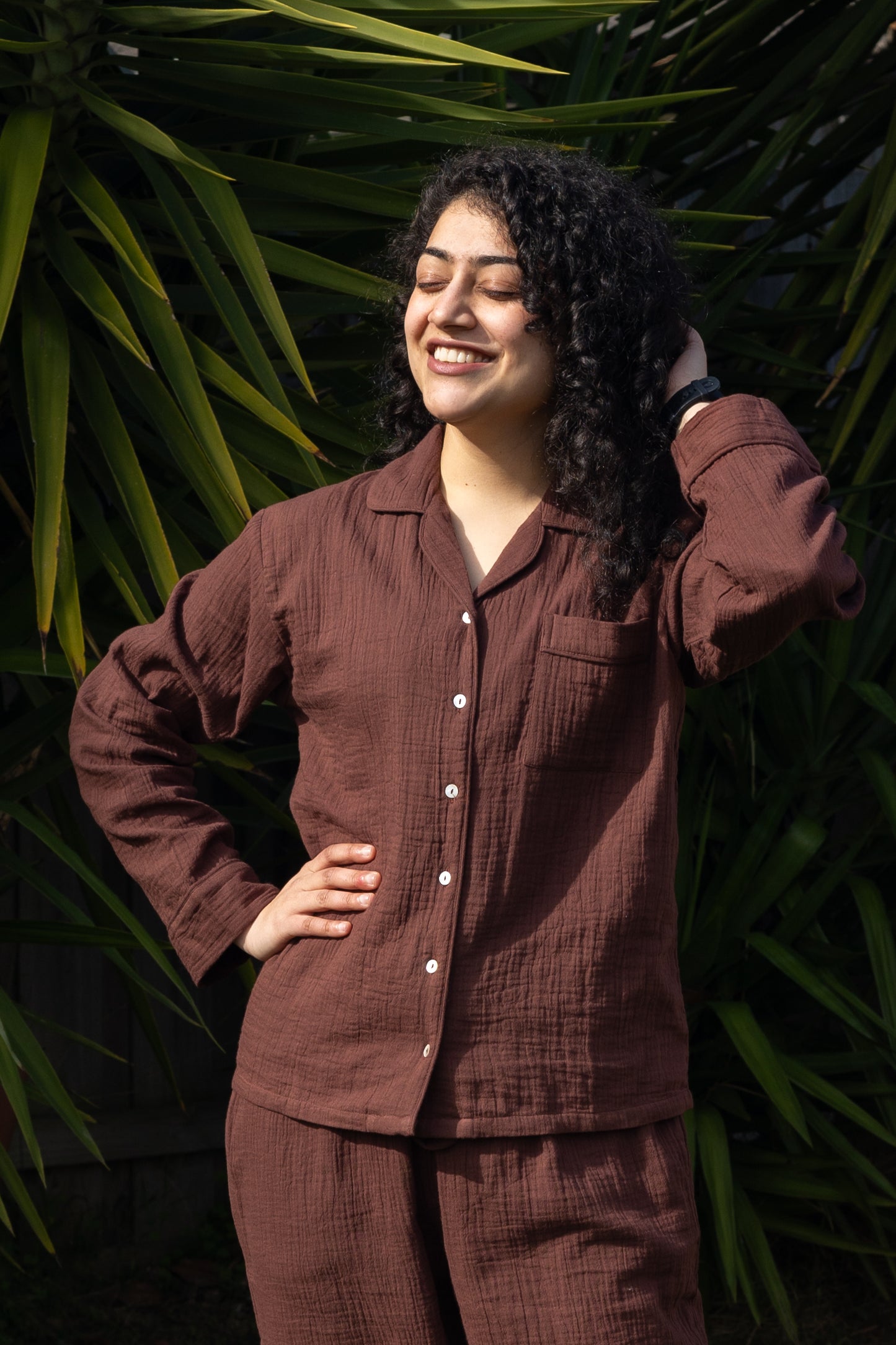 Chocolate | Solid colour PJ set