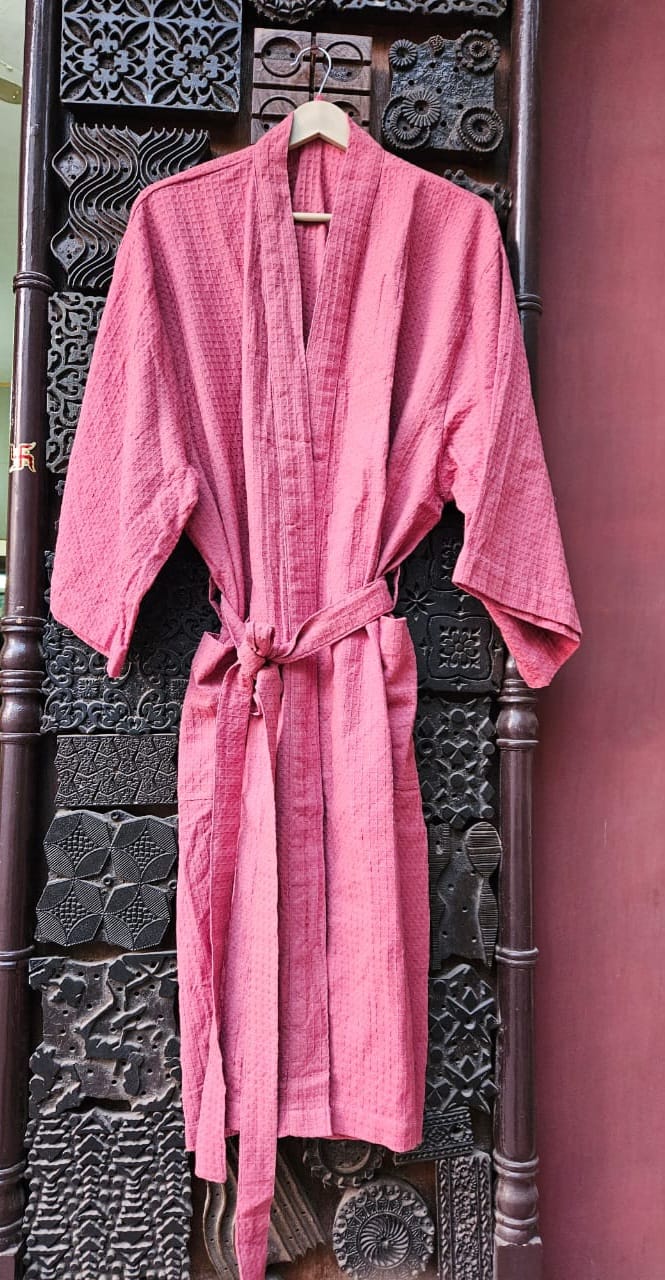 Urja ~ Waffle Cotton Kimono / Bathrobe | many colours