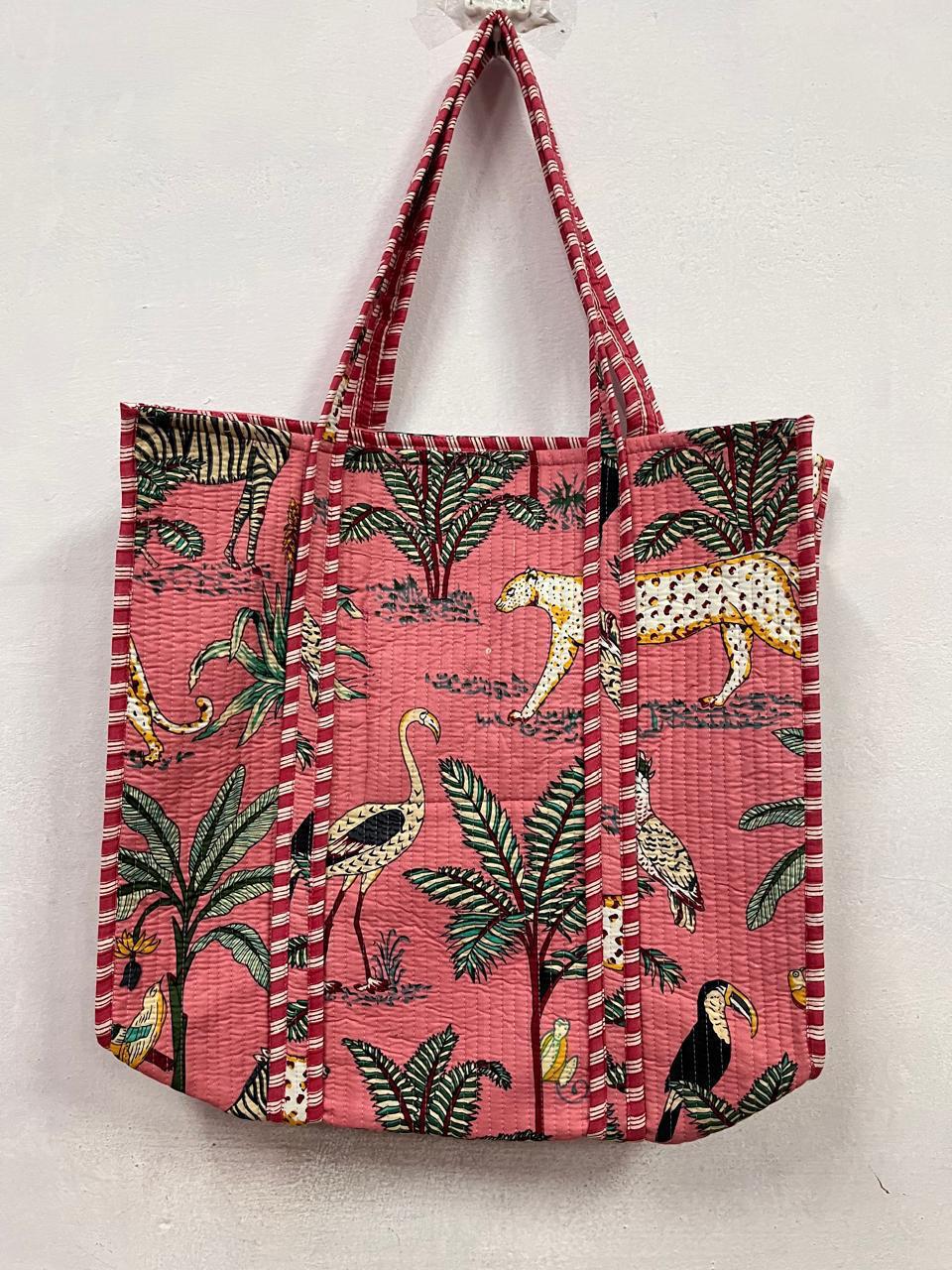 Jungli ~ Quilted Reversible Tote (new colours)