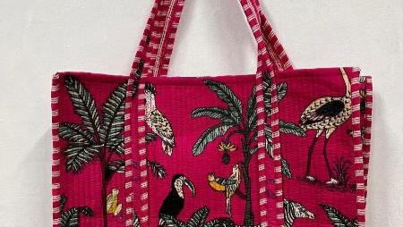 Jungli ~ Quilted Reversible Tote (new colours)