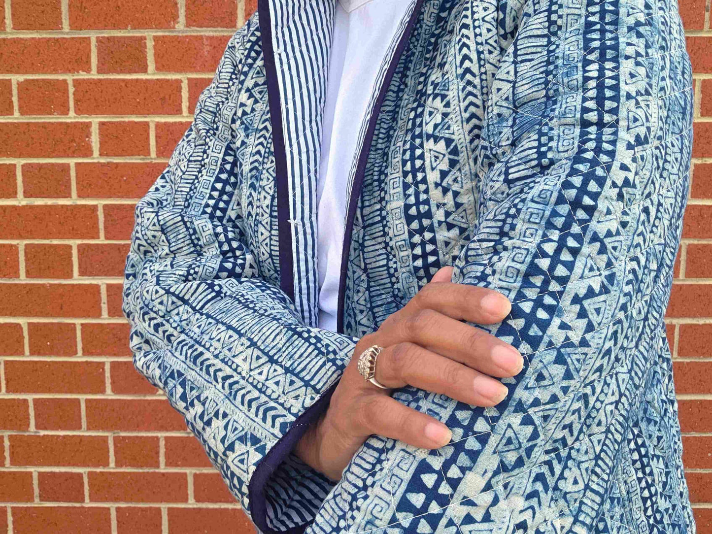Indya ~ 1 | Indigo Vintage Style | Quilted Cotton Jacket