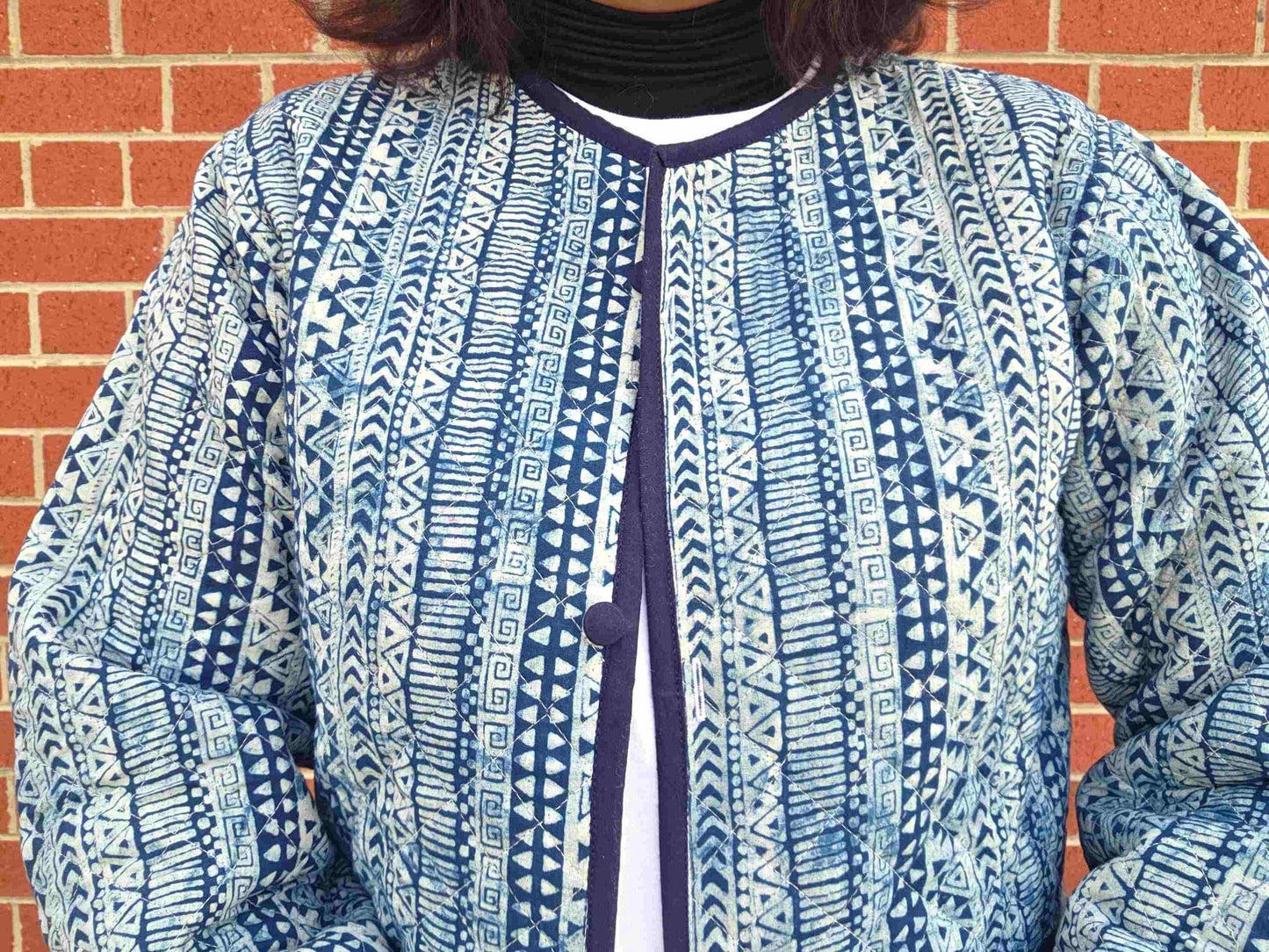 Indya ~ 1 | Indigo Vintage Style | Quilted Cotton Jacket