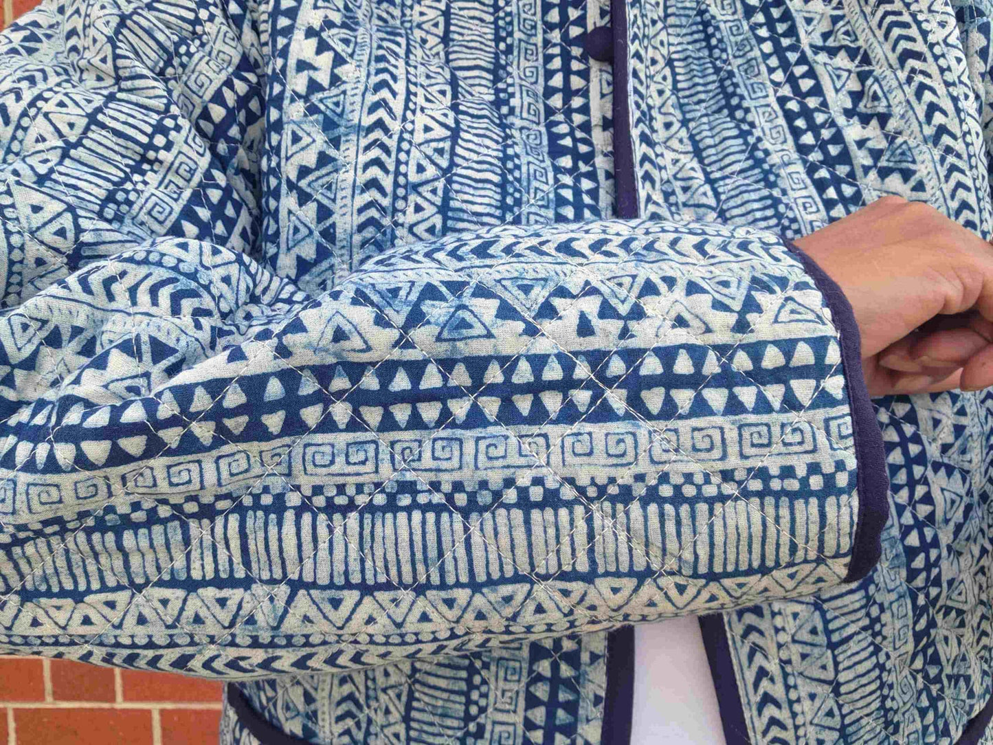 Indya ~ 1 | Indigo Vintage Style | Quilted Cotton Jacket