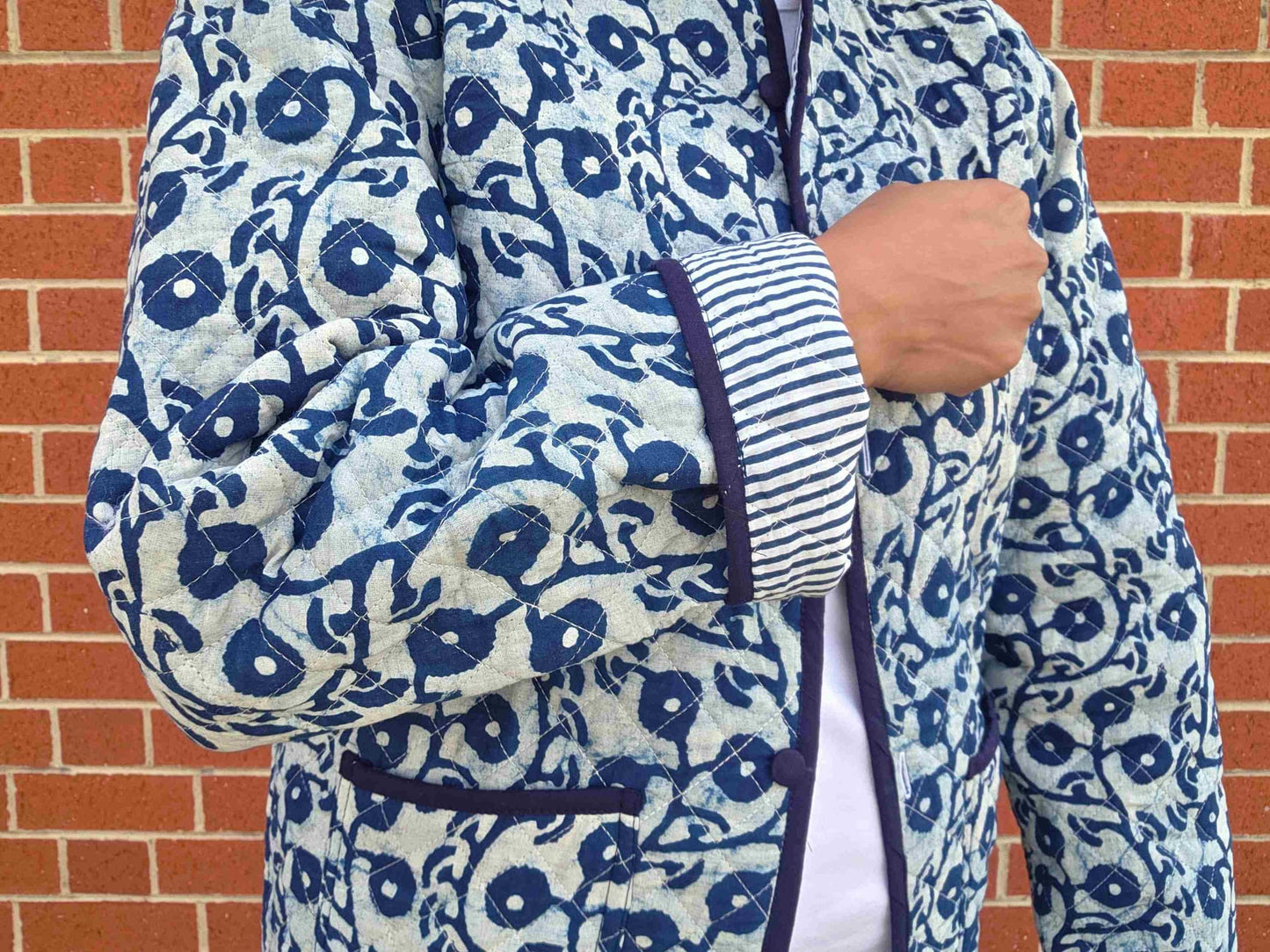 Indya ~ 2 | Indigo Vintage Style | Quilted Cotton Jacket