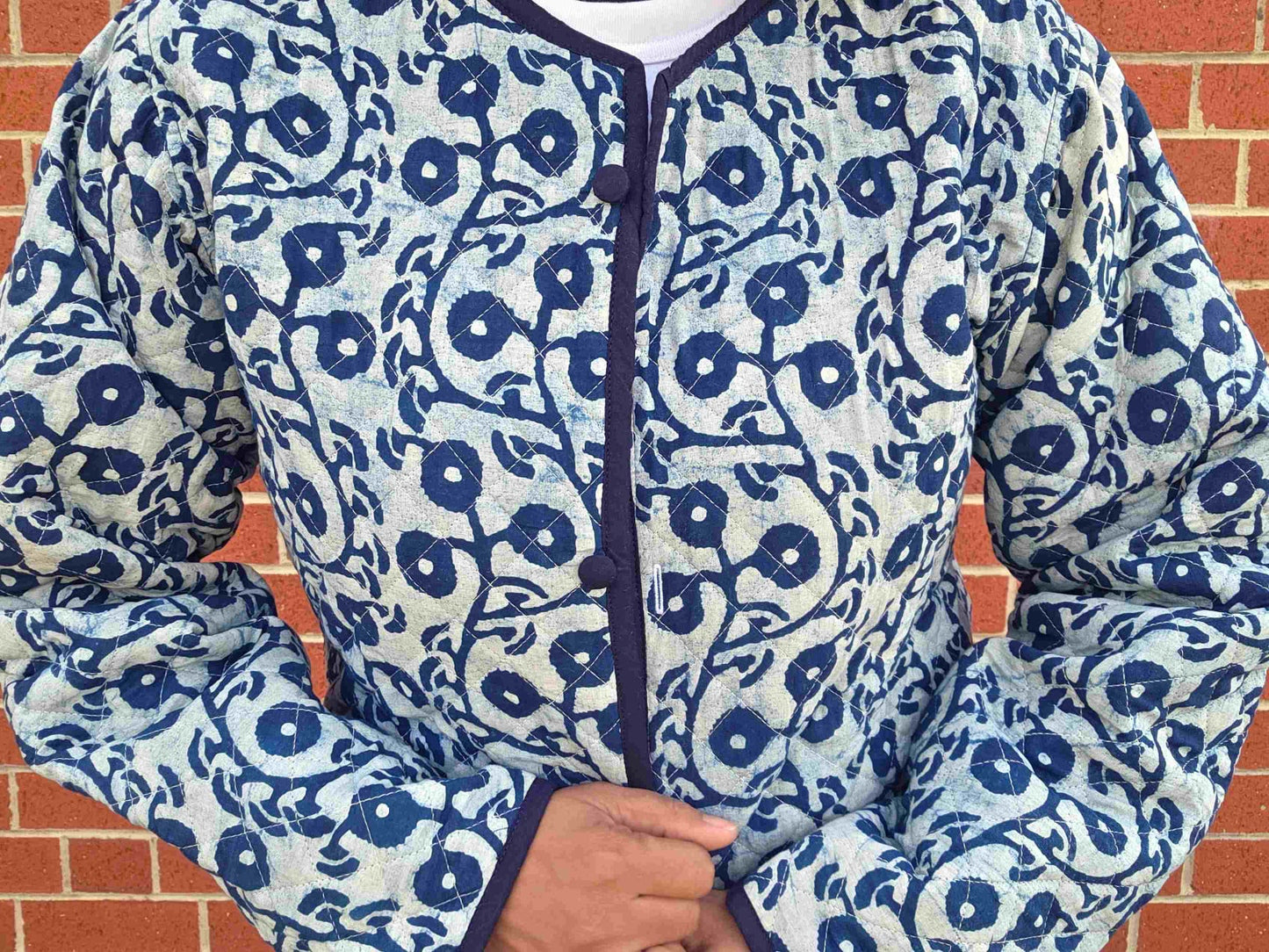 Indya ~ 2 | Indigo Vintage Style | Quilted Cotton Jacket