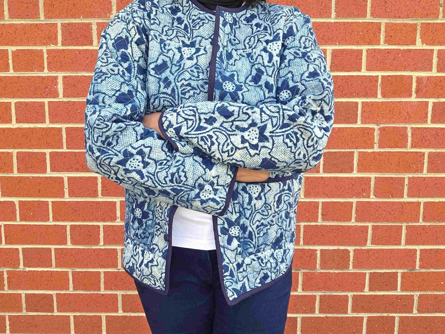 Indya ~ 3 | Indigo Vintage Style | Quilted Cotton Jacket