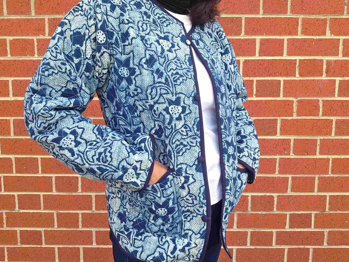 Indya ~ 3 | Indigo Vintage Style | Quilted Cotton Jacket