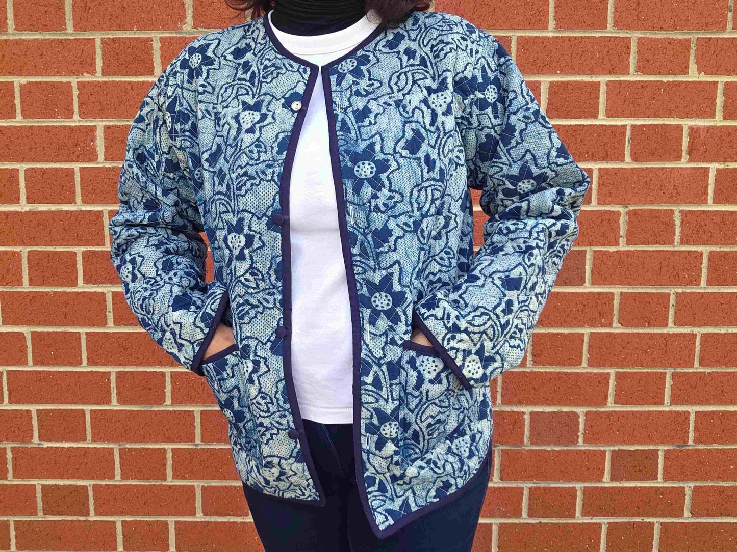 Indya ~ 3 | Indigo Vintage Style | Quilted Cotton Jacket