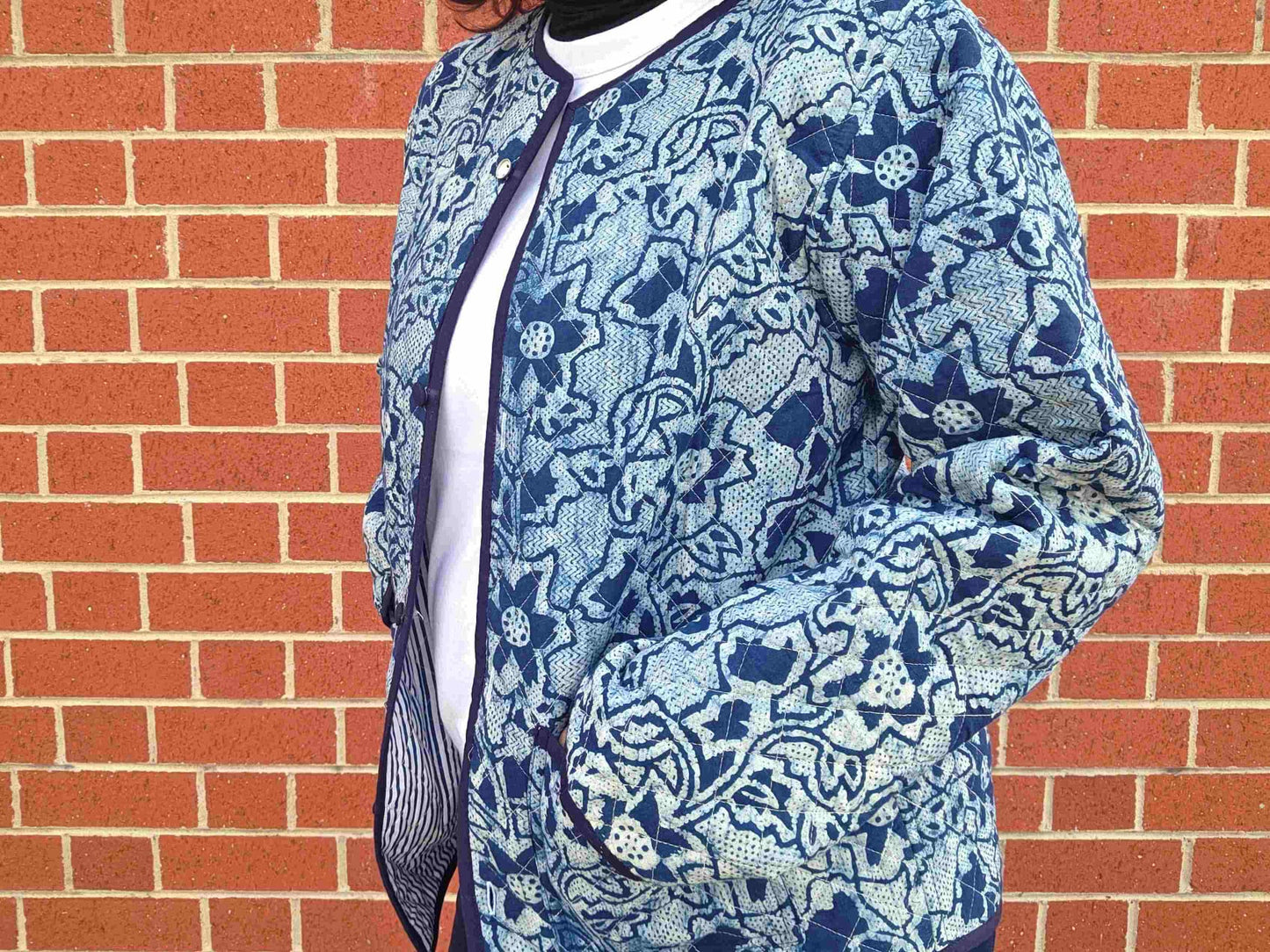Indya ~ 3 | Indigo Vintage Style | Quilted Cotton Jacket
