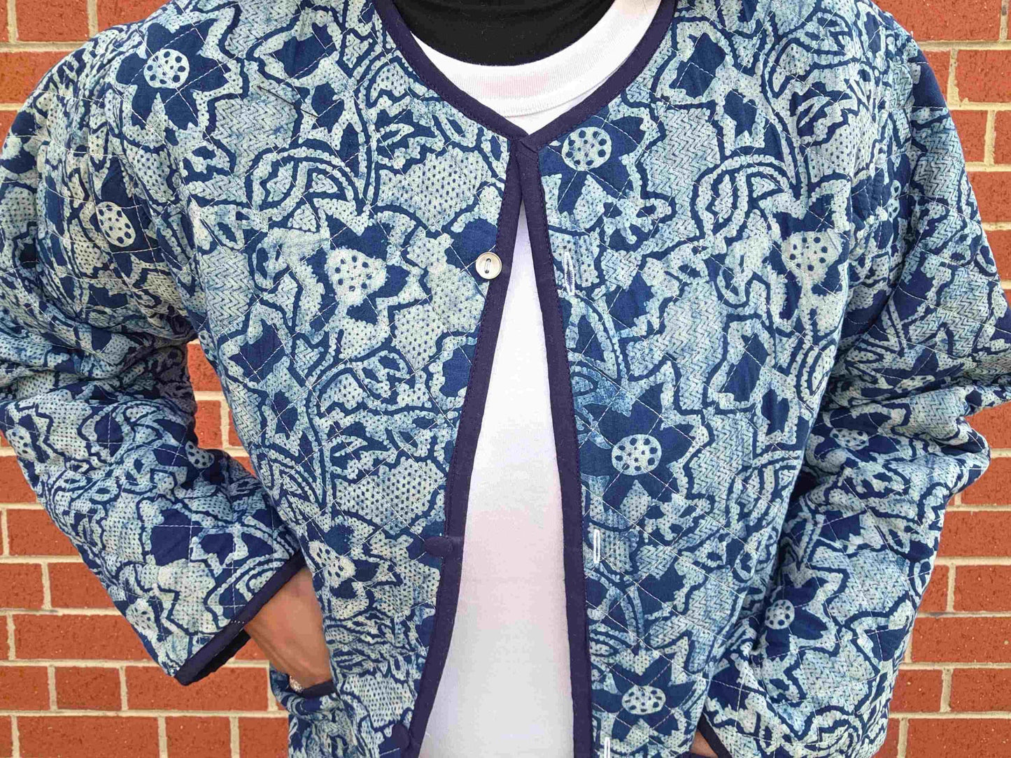 Indya ~ 3 | Indigo Vintage Style | Quilted Cotton Jacket