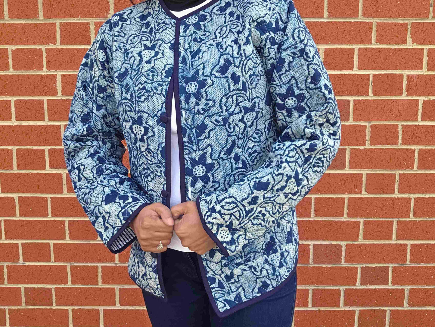 Indya ~ 3 | Indigo Vintage Style | Quilted Cotton Jacket