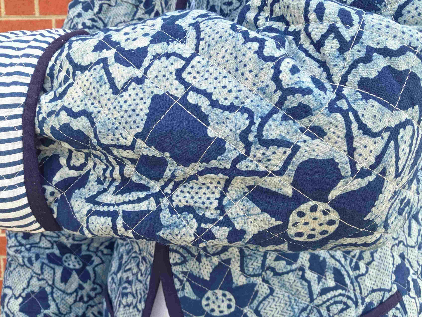 Indya ~ 3 | Indigo Vintage Style | Quilted Cotton Jacket