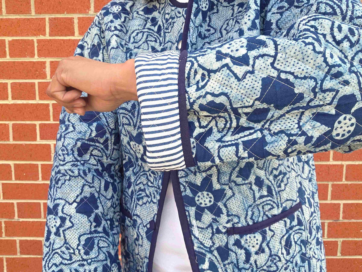 Indya ~ 3 | Indigo Vintage Style | Quilted Cotton Jacket