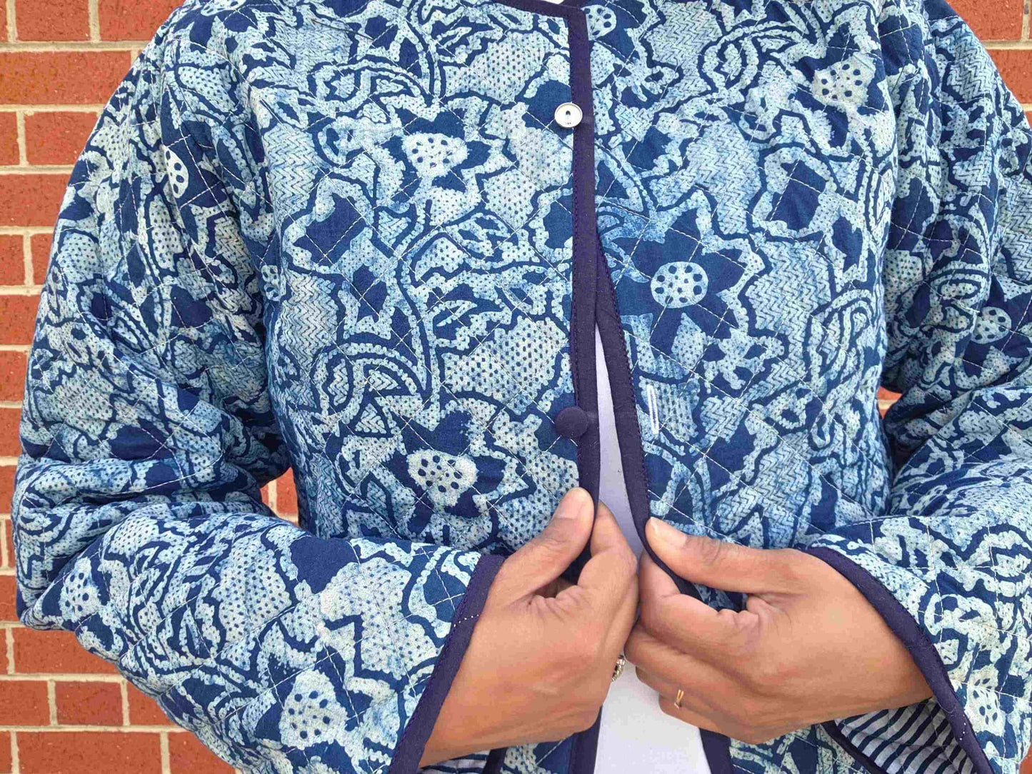 Indya ~ 3 | Indigo Vintage Style | Quilted Cotton Jacket