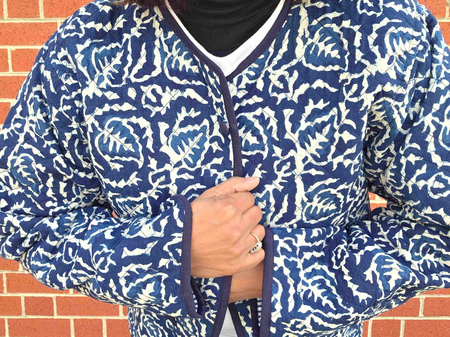 Indya ~ 4 | Indigo Vintage Style | Quilted Cotton Jacket