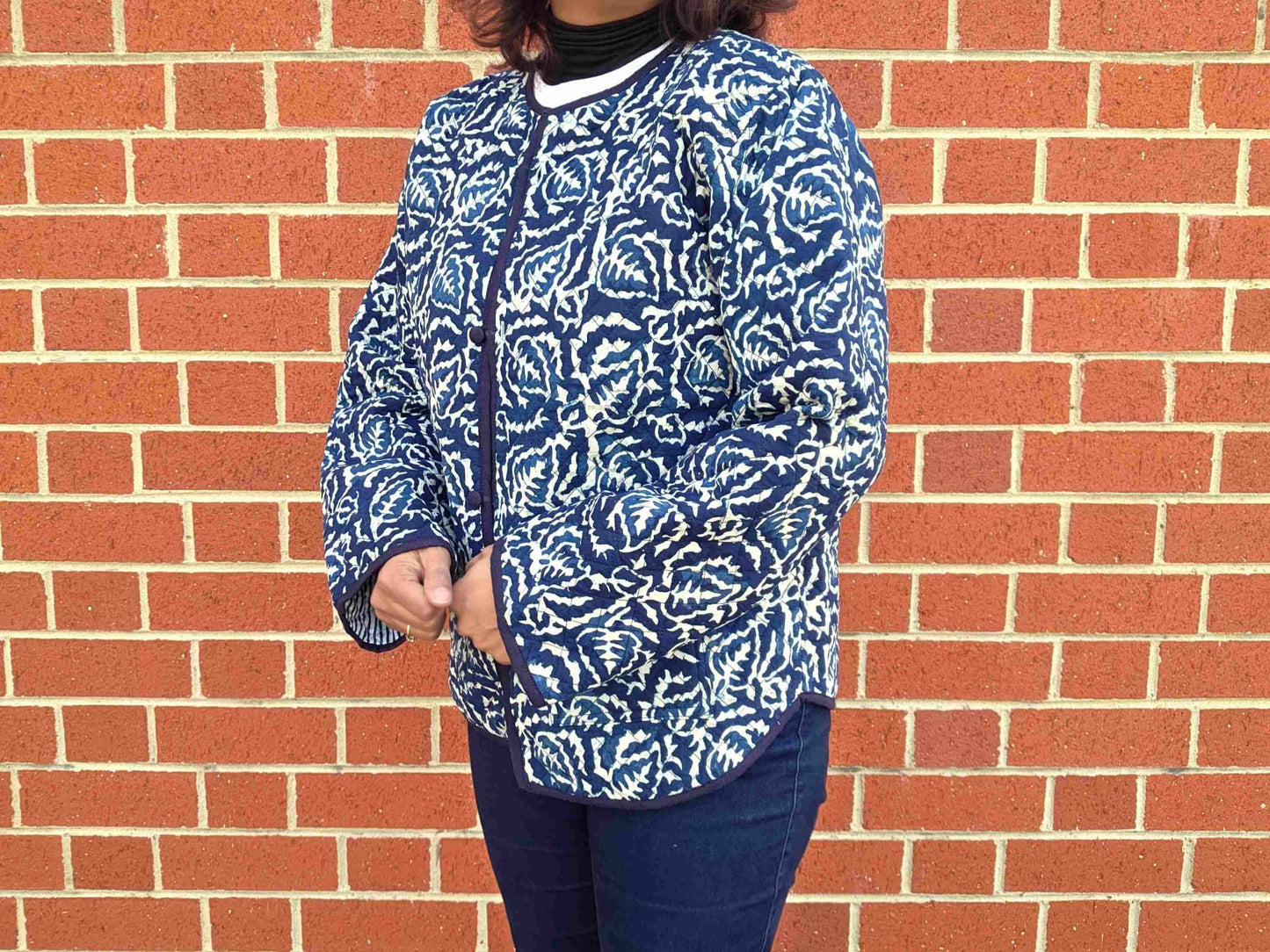 Indya ~ 4 | Indigo Vintage Style | Quilted Cotton Jacket