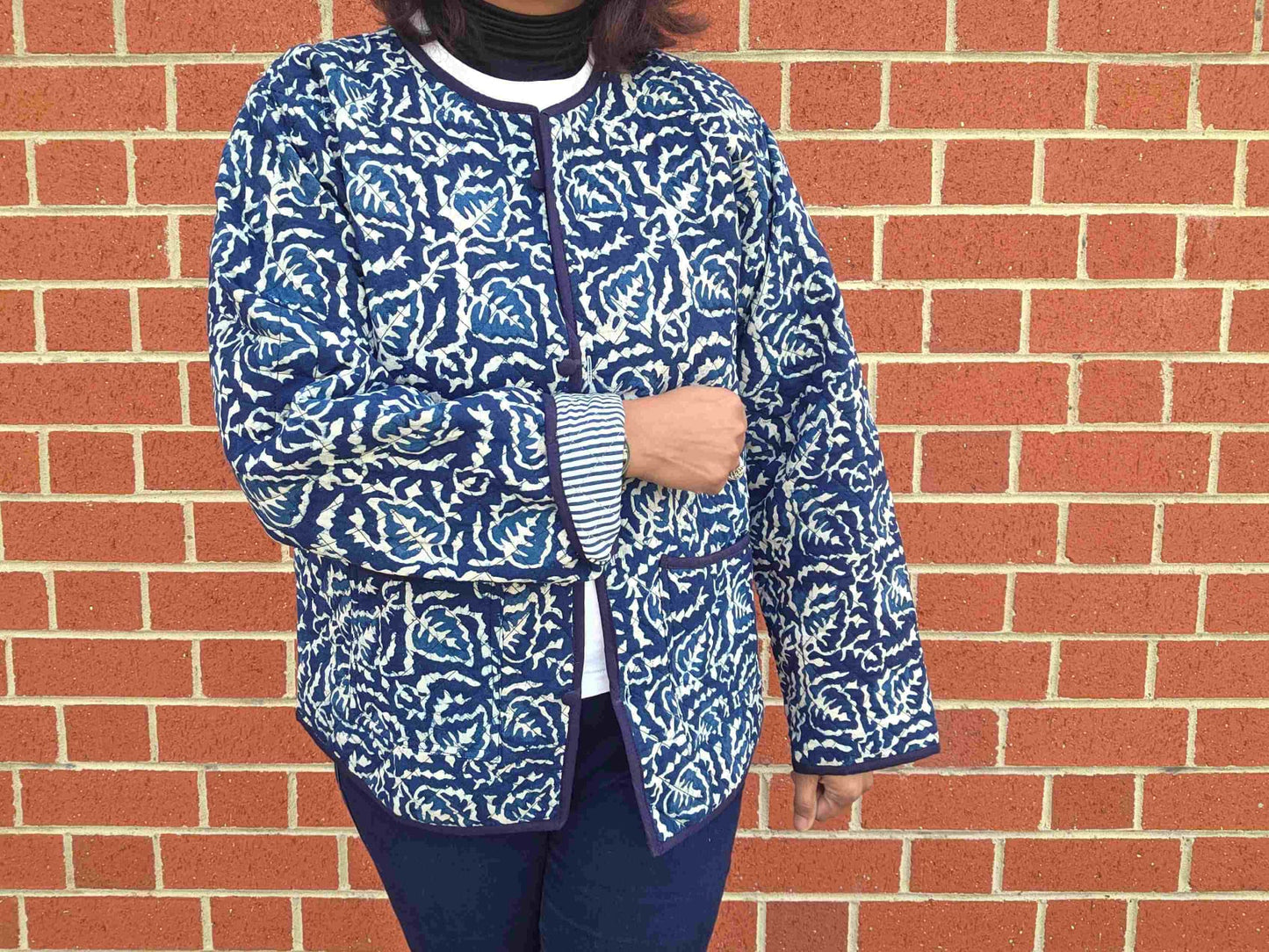 Indya ~ 4 | Indigo Vintage Style | Quilted Cotton Jacket