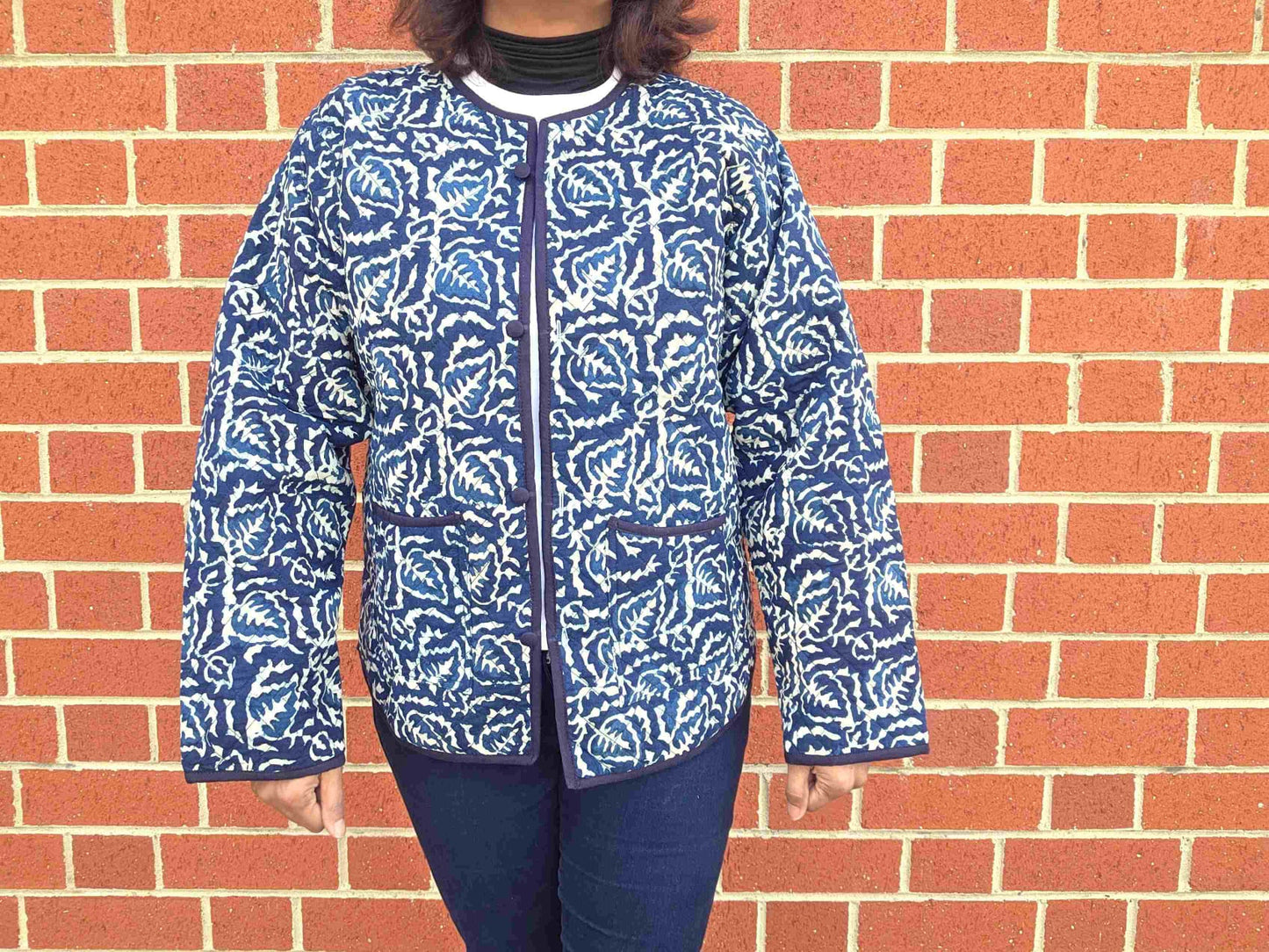 Indya ~ 4 | Indigo Vintage Style | Quilted Cotton Jacket