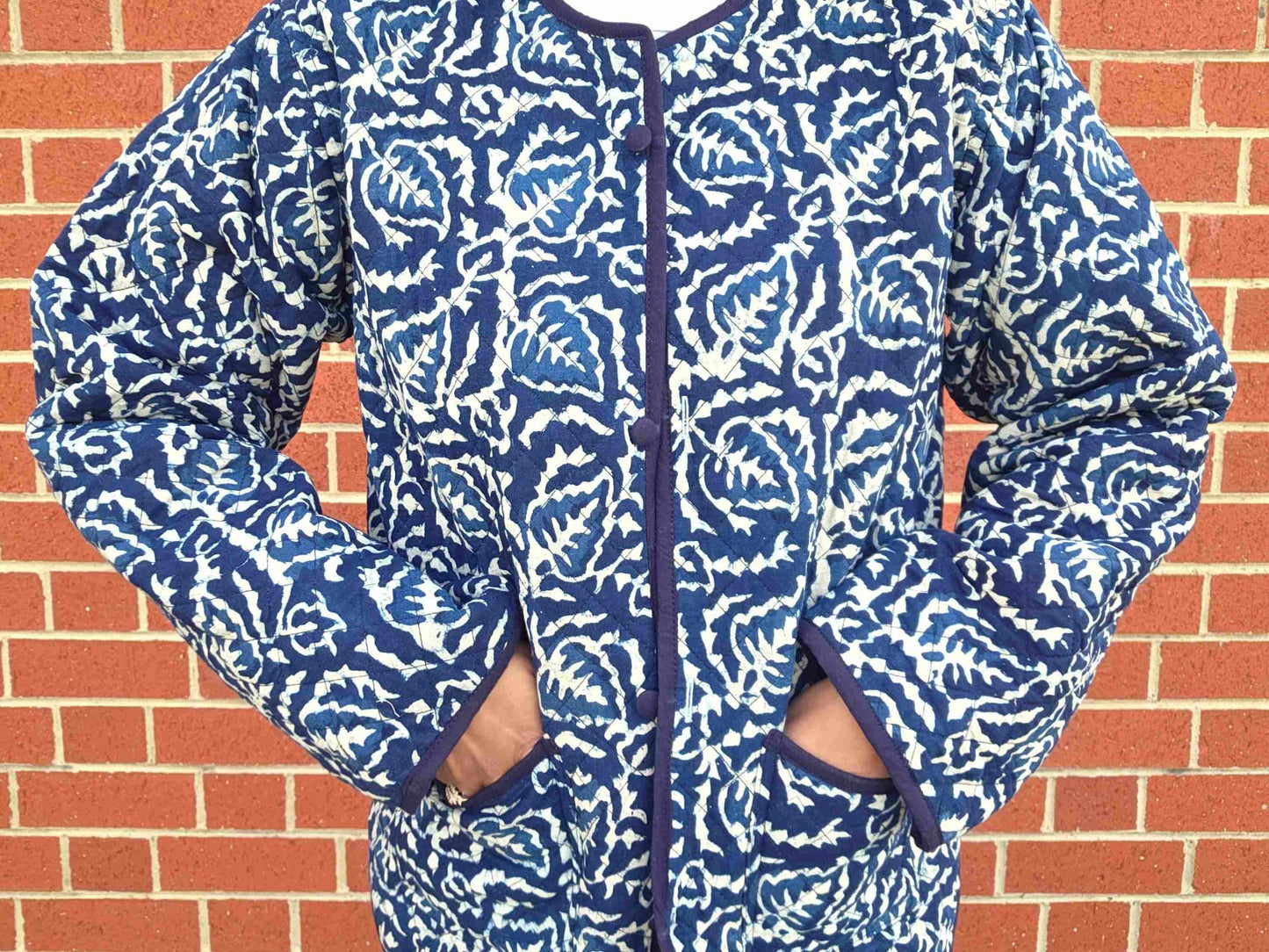 Indya ~ 4 | Indigo Vintage Style | Quilted Cotton Jacket