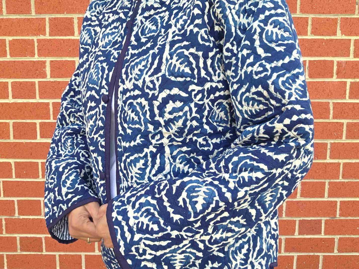 Indya ~ 4 | Indigo Vintage Style | Quilted Cotton Jacket