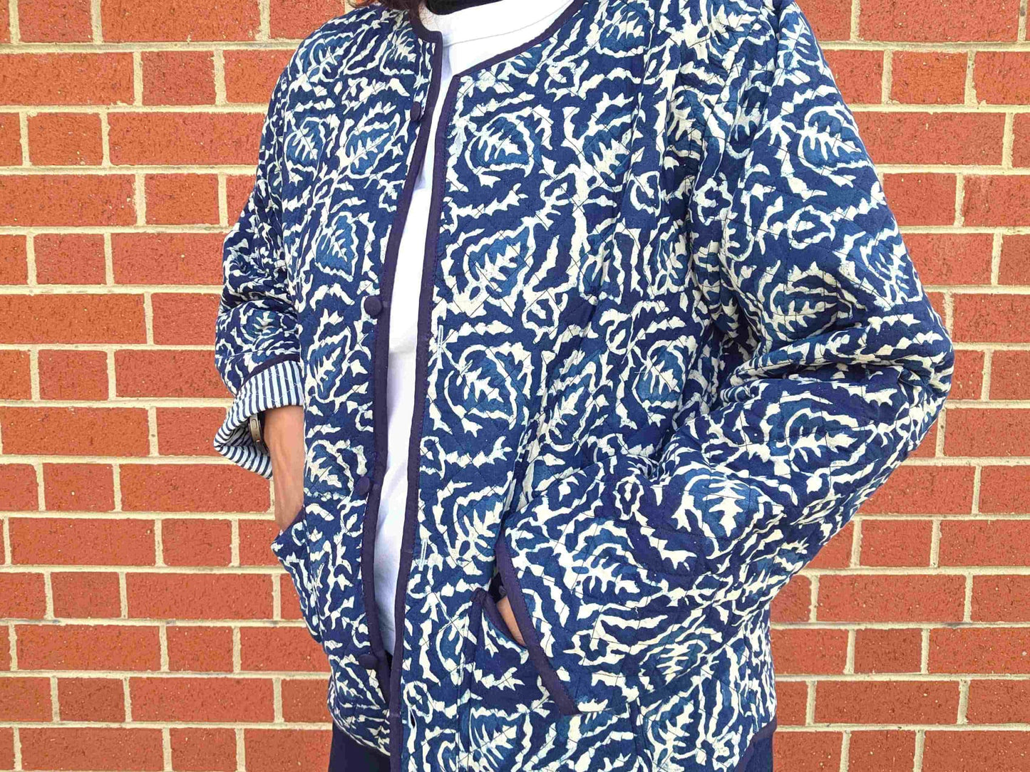 Indya ~ 4 | Indigo Vintage Style | Quilted Cotton Jacket