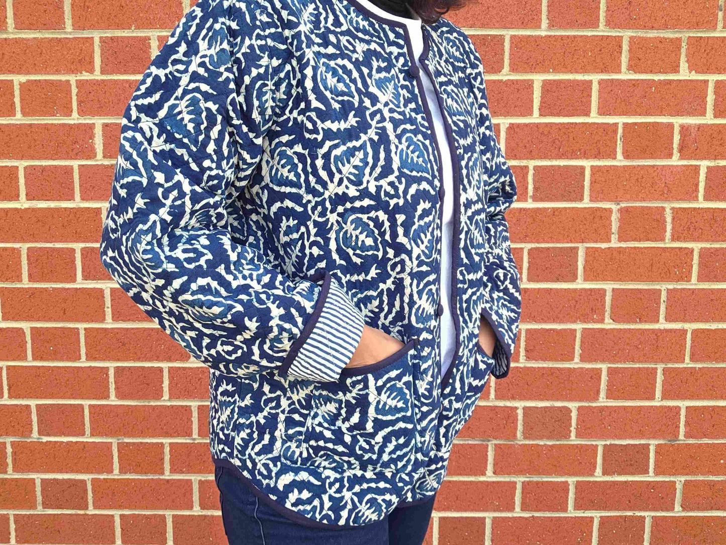 Indya ~ 4 | Indigo Vintage Style | Quilted Cotton Jacket