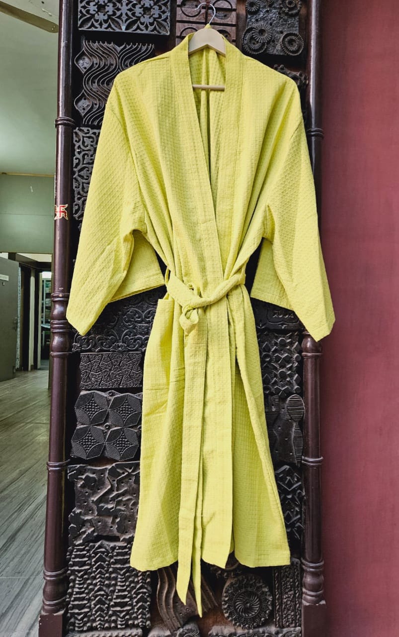 Urja ~ Waffle Cotton Kimono / Bathrobe | many colours
