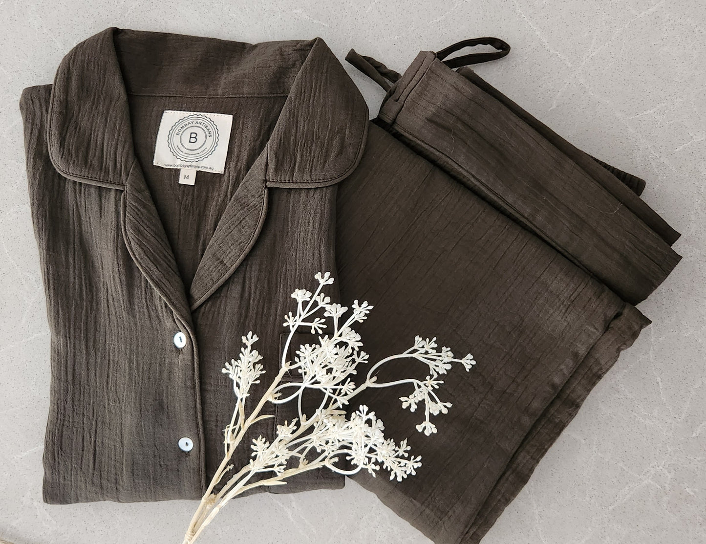 Olive | Solid colour PJ set