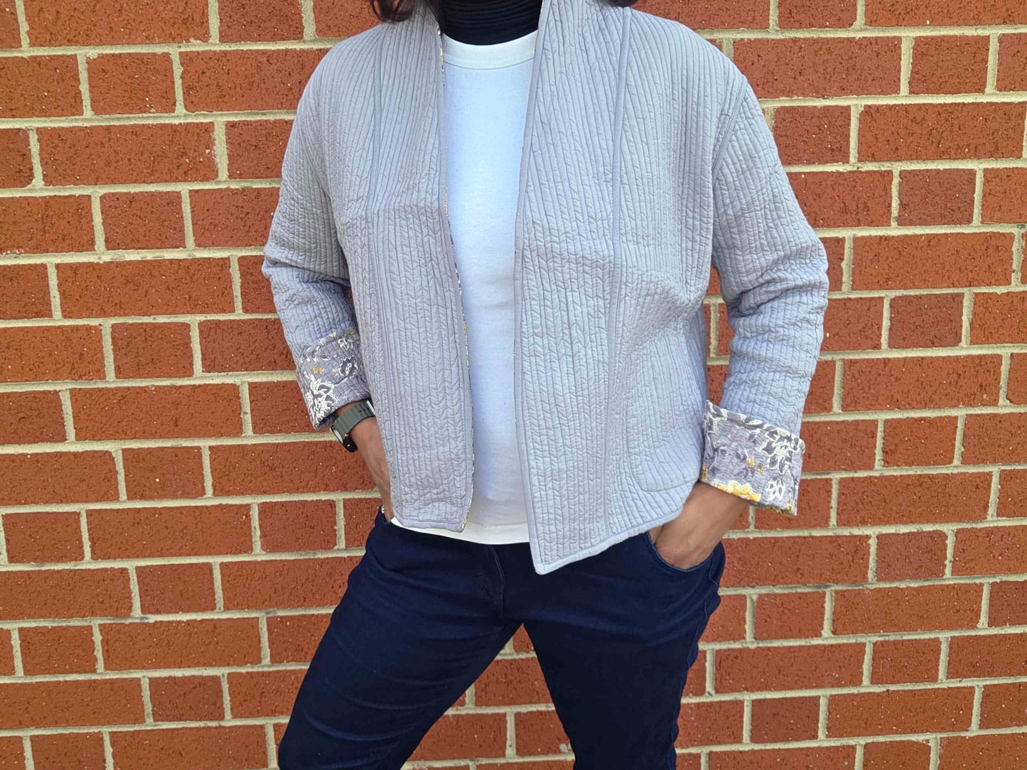 Vrinda | Reversible Cotton Quilted Jacket