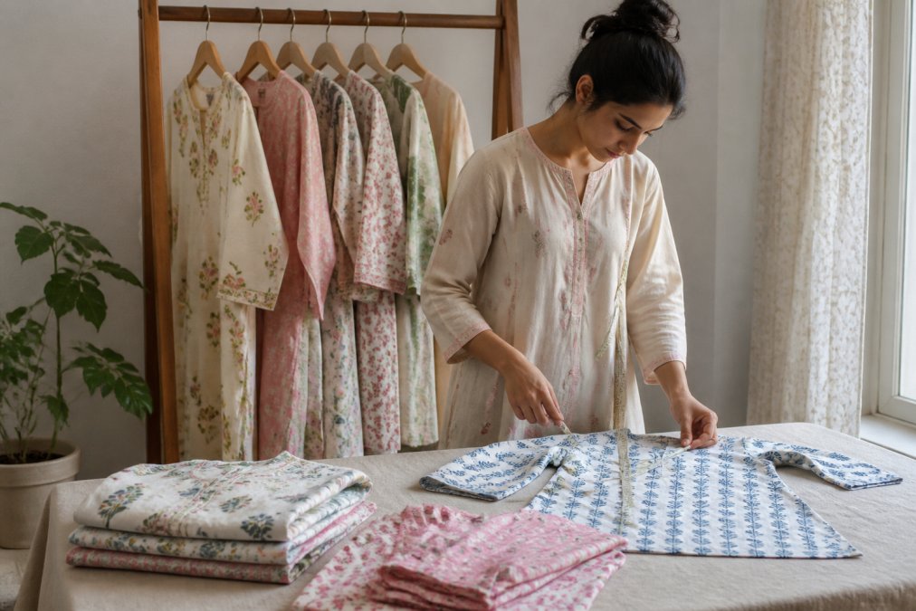 Sizing Guide for Indian Cotton Loungewear