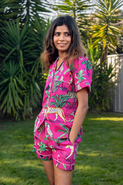 Bright Pink Jungle | Pyjama Set