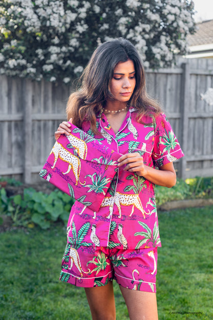 Bright Pink Jungle | Pyjama Set