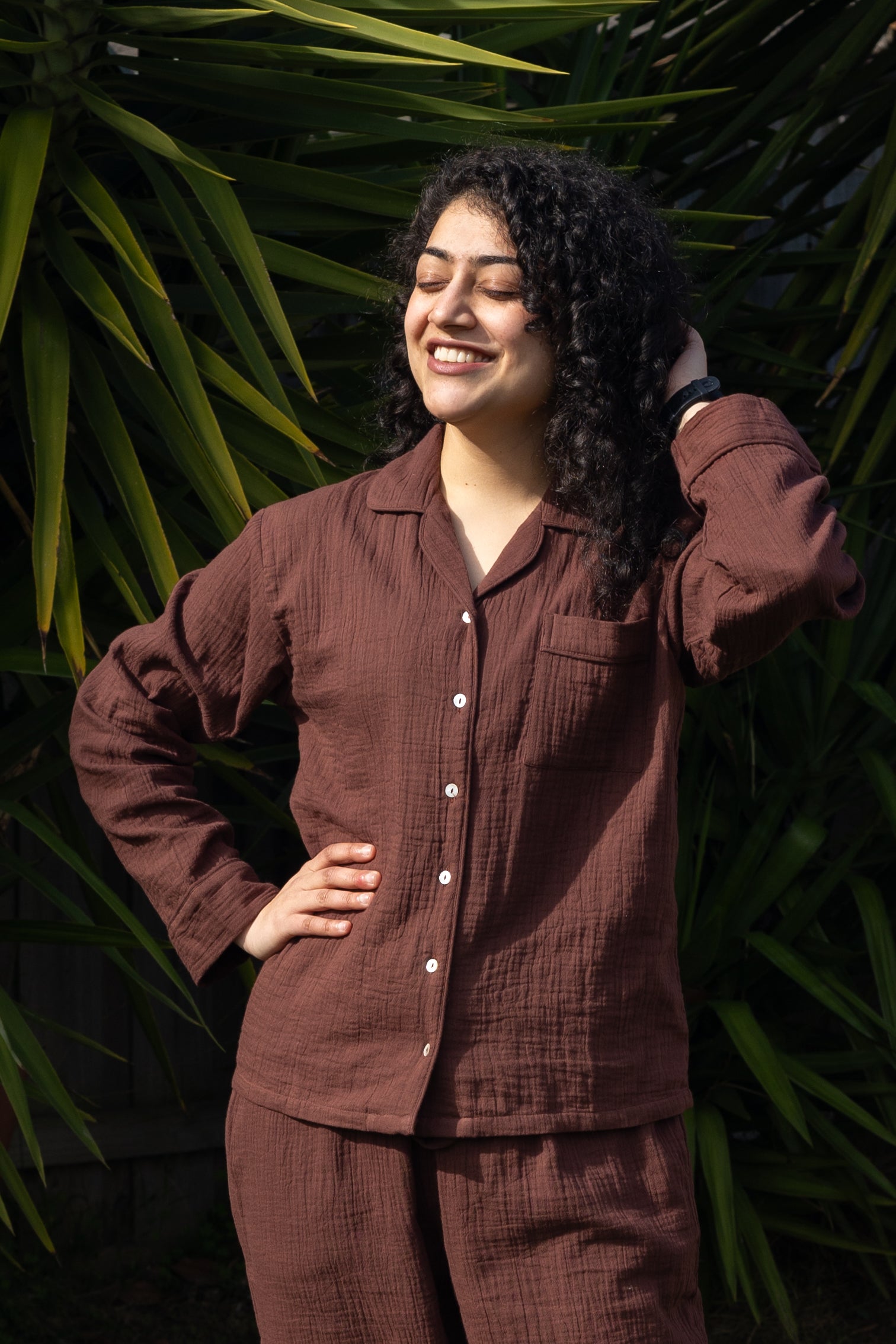 Chocolate | Solid colour PJ set