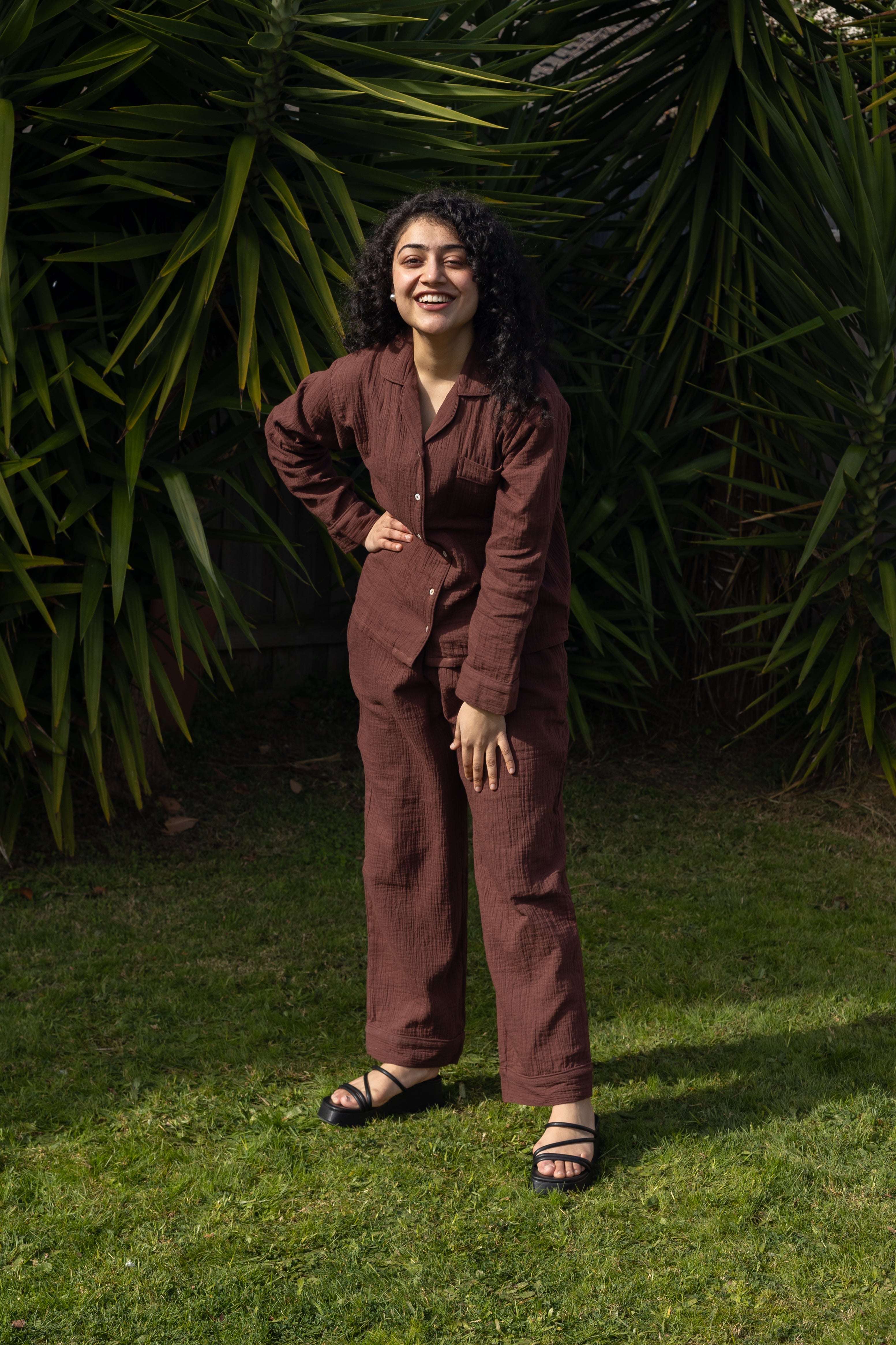 Chocolate | Solid colour PJ set