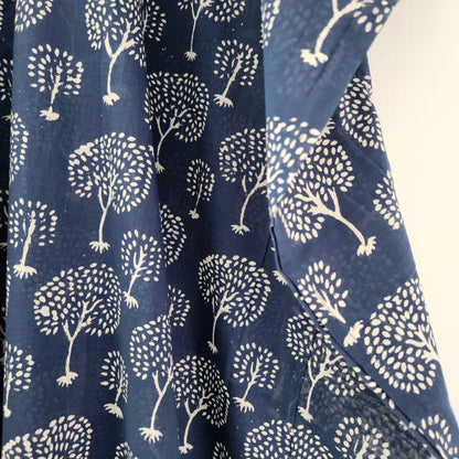 Indigo Bodhi Tree Kaftan