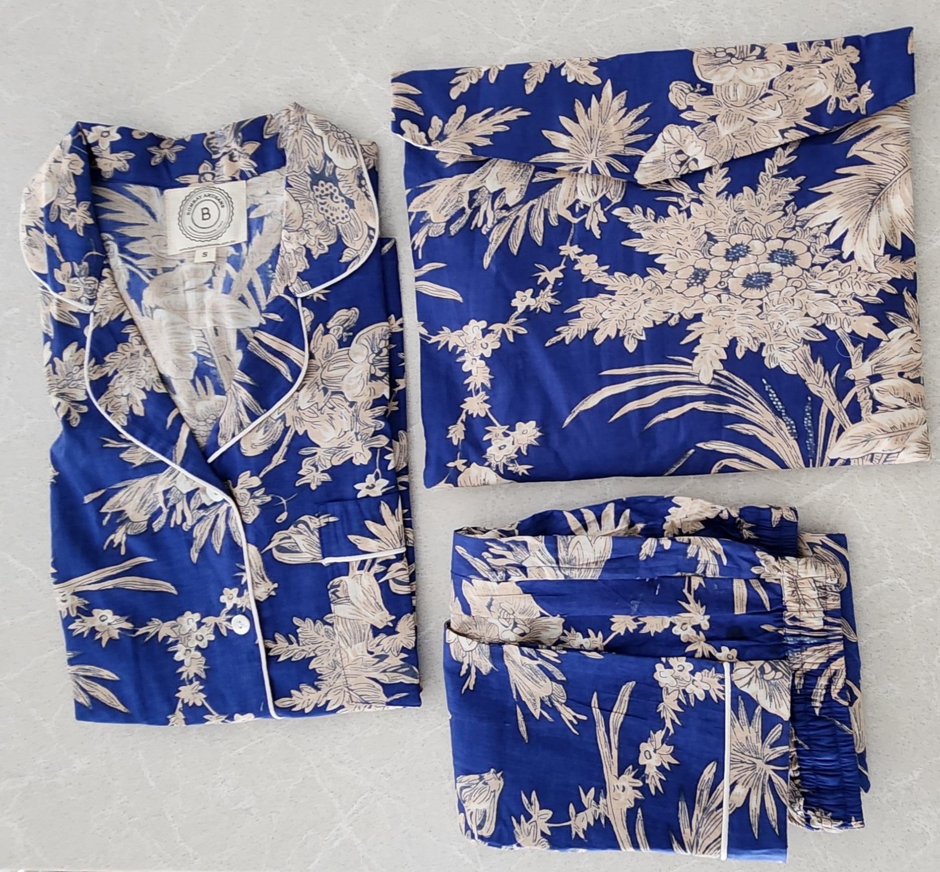 Neera | Royal Blue Pyjama Set