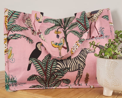 Pink Jungle | Cotton Tote Bag