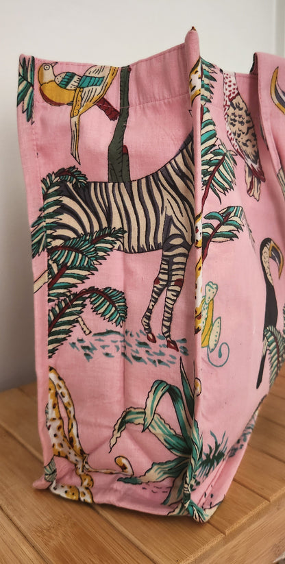 Pink Jungle | Cotton Tote Bag