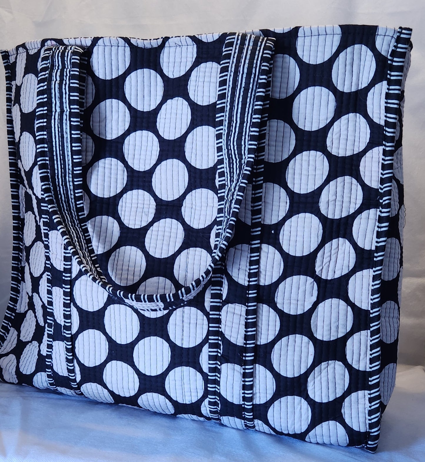 Disha | Circles | Quilted Cotton Tote