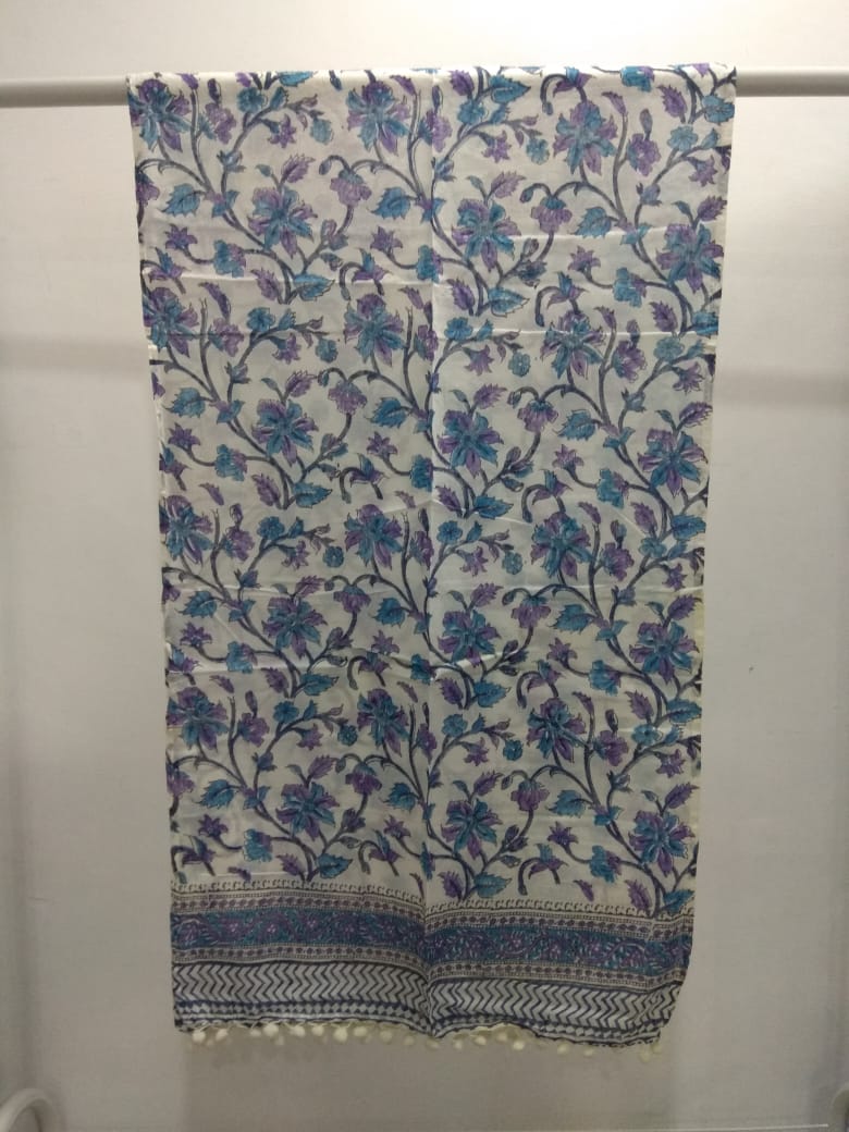 Veena ~ Indian Cotton Scarf